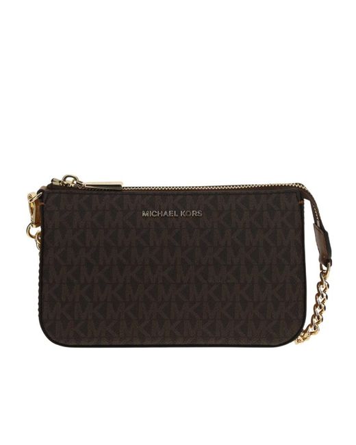 Michael Kors Black Michael Jet Set Logo Plaque Shoulder Bag
