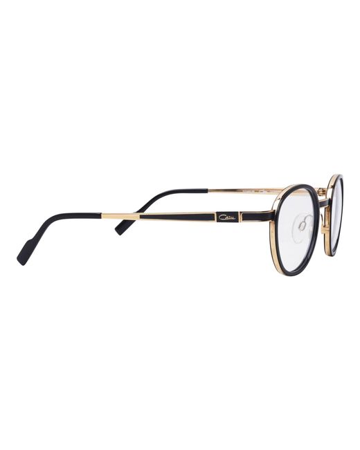 Cazal White Round Frame Glasses for men