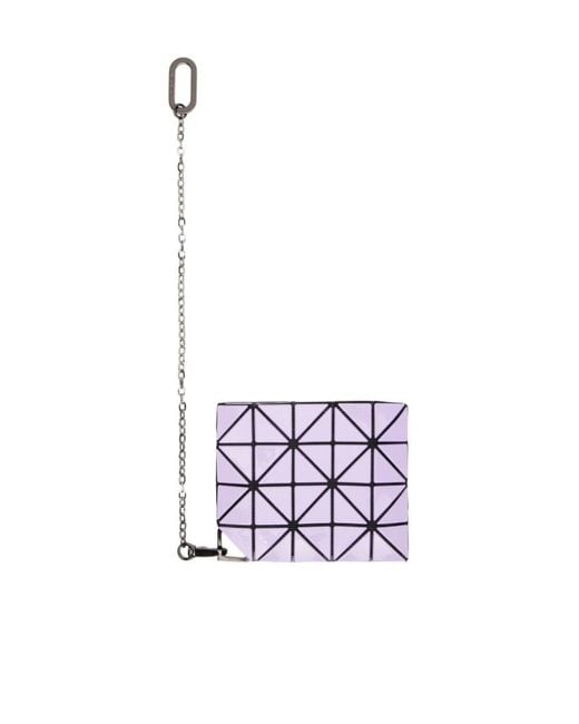 Issey Miyake White Geometric Panelled Wallet