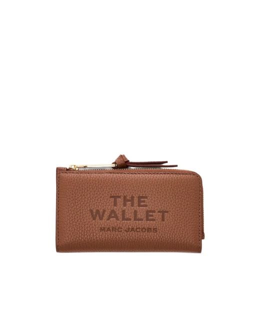 Marc Jacobs Brown The Wallet Zip-Around Wallet