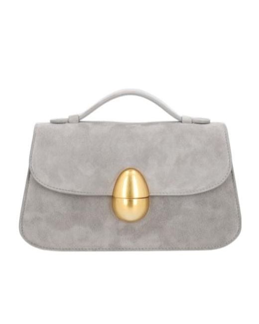 Neous Gray Flap Shoulder Bag