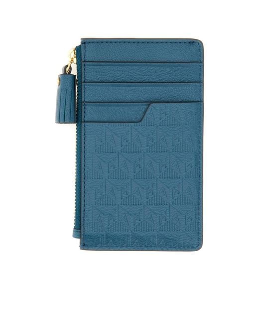 Anya Hindmarch Blue X Kellogg's Tony The Tiger Frosties Zipped Wallet