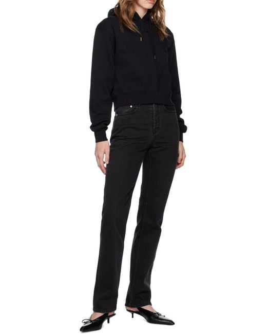 Jacquemus Black 'Le Hoodie Gros Grain' Hoodie With Logo Patch