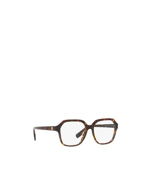 Burberry White Eyewear Square Frame Glasses