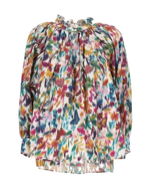 Dior White Printed Long-Sleeve Top