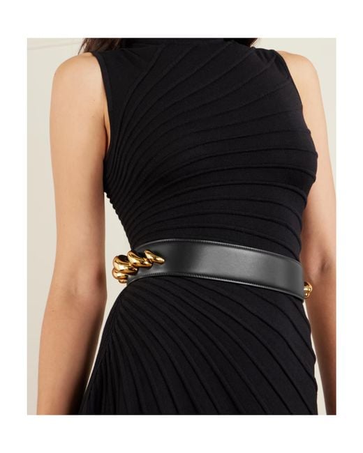 Alaïa White Alaïa Torsion Embellished Belt