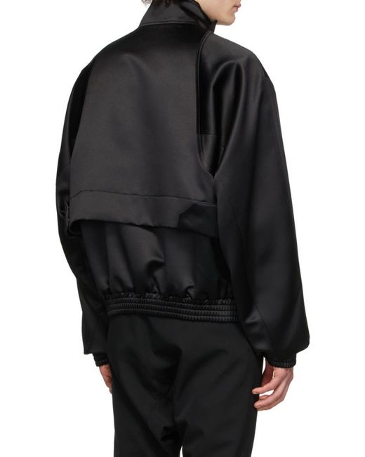 we11done Black Polyester Jacket for men