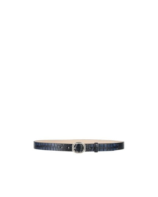 Rag & Bone White Crocodile-Print Belt