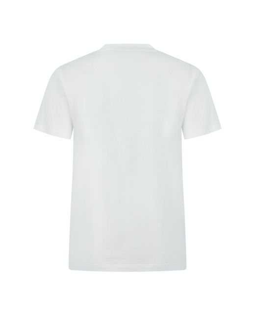 Valentino White Crew Neck Casual T-Shirt for men