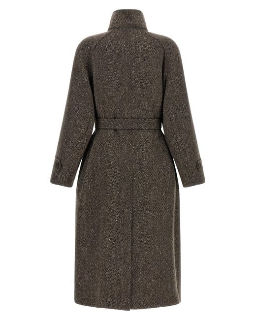 Brunello Cucinelli Gray 'Sparkling' Coat