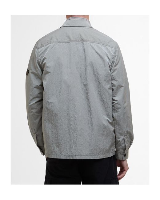 Barbour Gray Long-Sleeved Casual Jacket for men