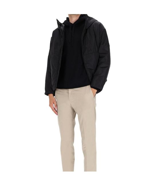 Premiata Black Hooded Zip-Up Jacket for men