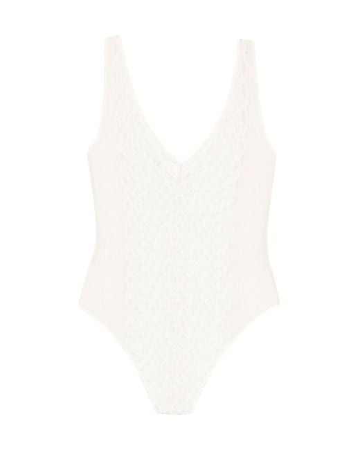 Baserange White Crescent Bodysuit