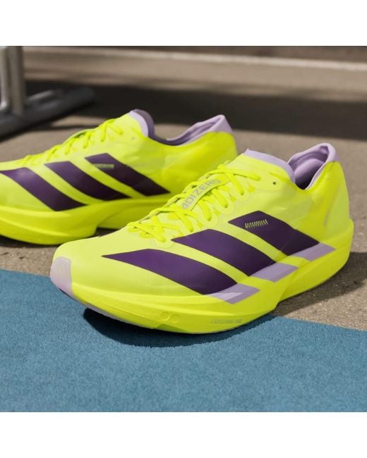 Adidas Yellow Adizero Takumi Sen 11 Sneakers for men