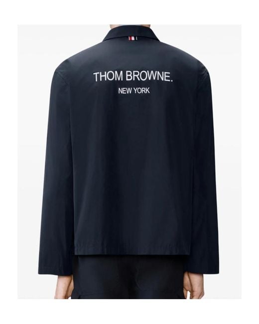 Thom Browne Blue Light Memory Tech Packable Sportcoat for men