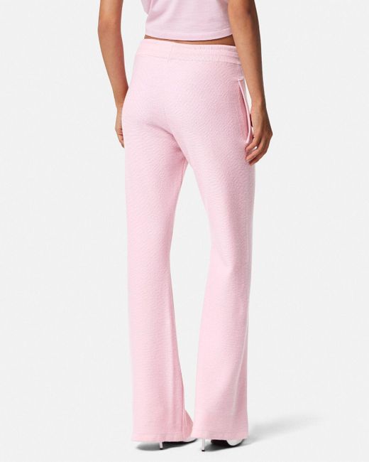 Versace Pink Drawstring Flared Trousers