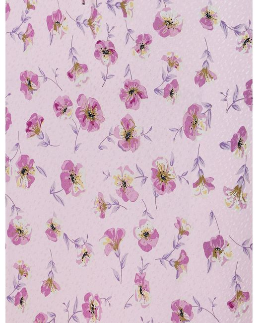 Twinset Pink Long Floral Print Dress