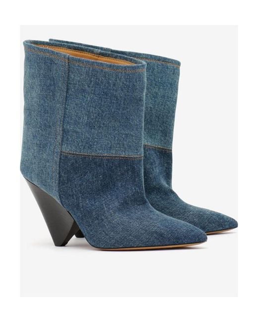 Isabel Marant Blue Miyako Boots