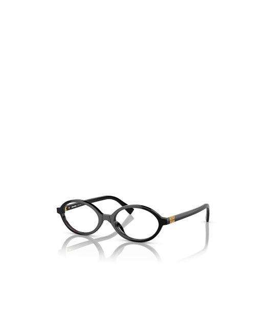 Miu Miu White Eyewear Oval Frame Full Rim Glasses