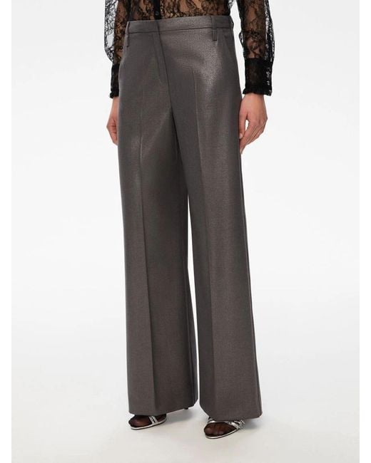 iBlues Gray Lamé Trousers