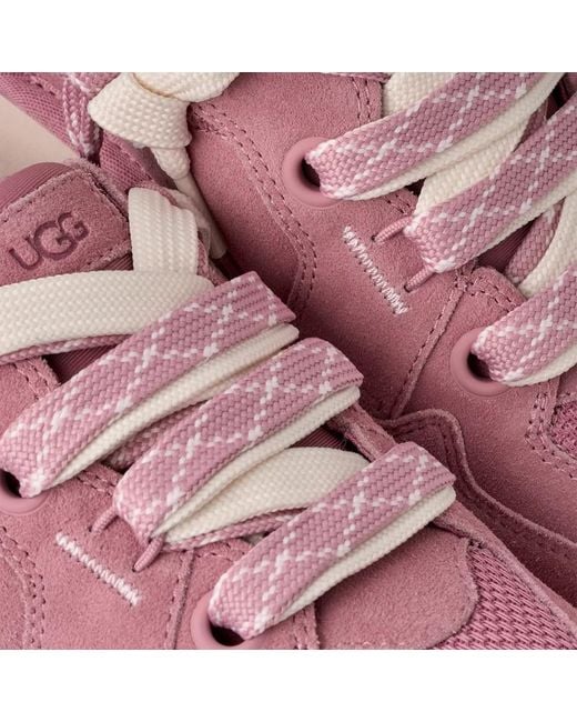 Ugg Purple Lo Lowmel Lace-Up Sneakers