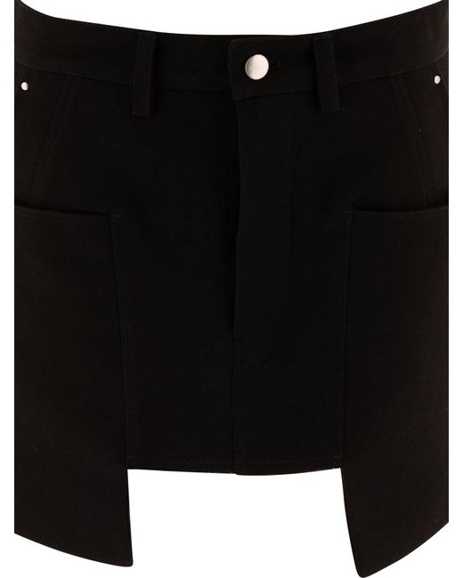 Rick Owens Black Stefa Mini Skirt