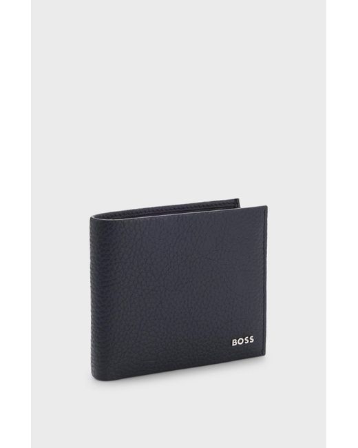 Boss Blue Letter Logo Wallet for men