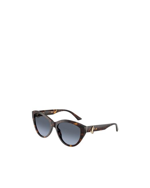 Jimmy Choo White Eyewear Cat-Eye Frame Sunglasses