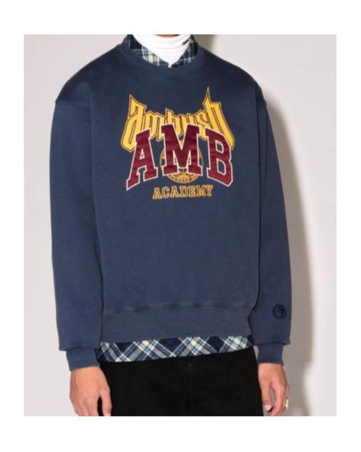 Ambush Blue Graphic Sweatshirt for men