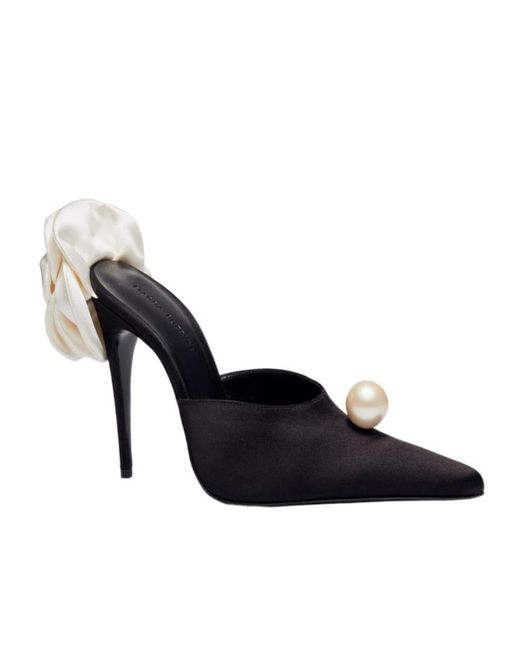 Magda Butrym Blue Pointed-Top Slip-On Sandals