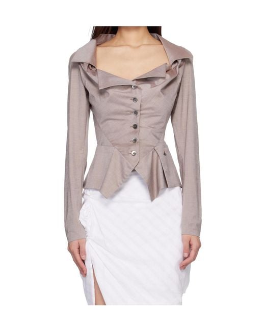 Vivienne Westwood Natural Monday Long-Sleeved Shirt