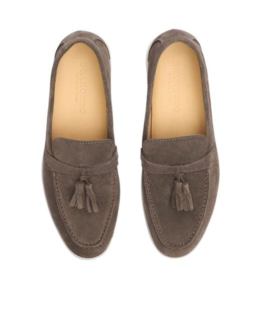 Scarosso Brown Leandra Tassel-Detailed Loafers