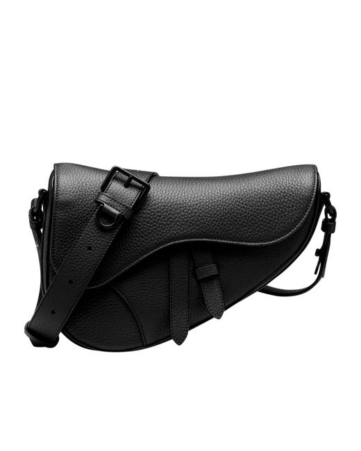 Dior Black Saddle Bag for men
