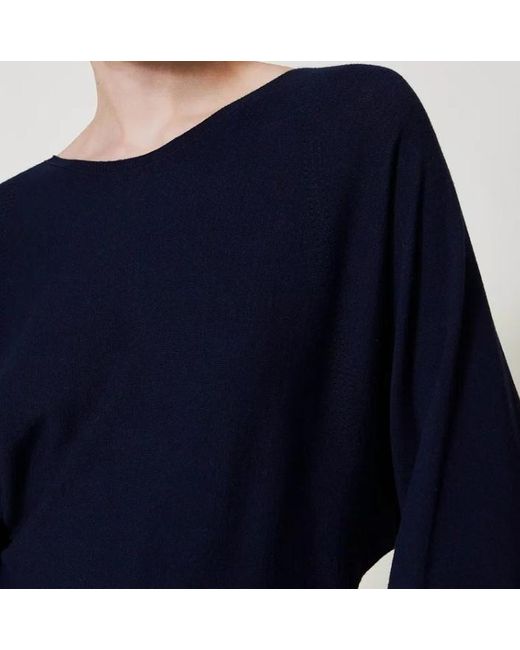 Twinset Blue Crew-Neck Sweater