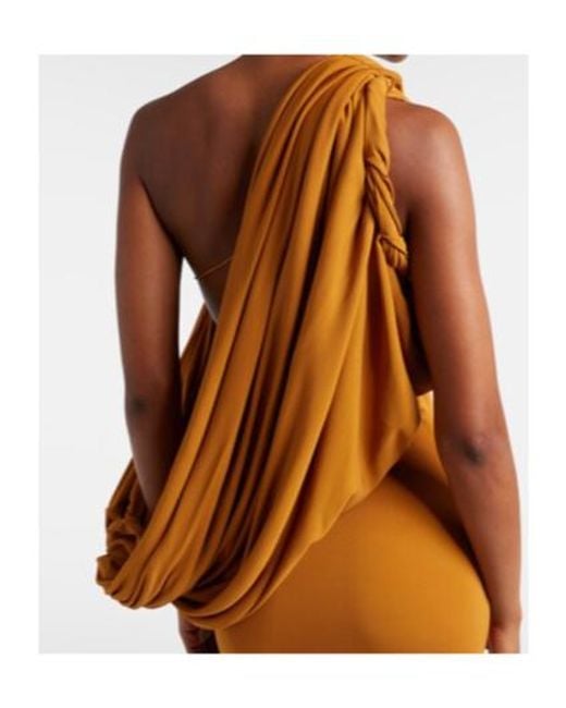 Christopher Esber Brown Draped Gown