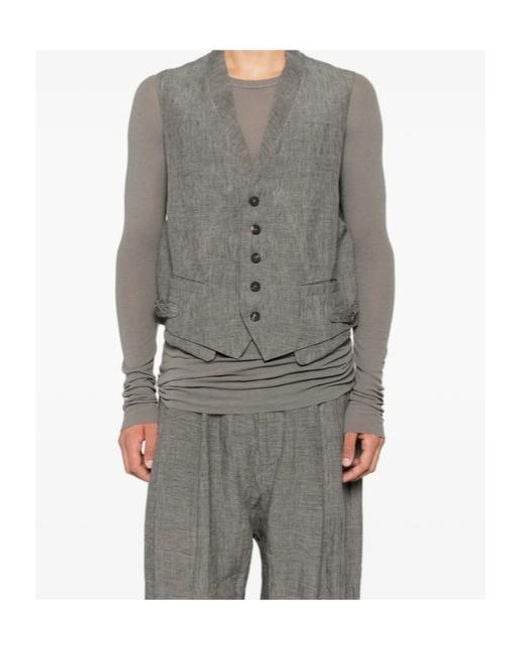 Ziggy Chen Gray Sleeveless Vest for men