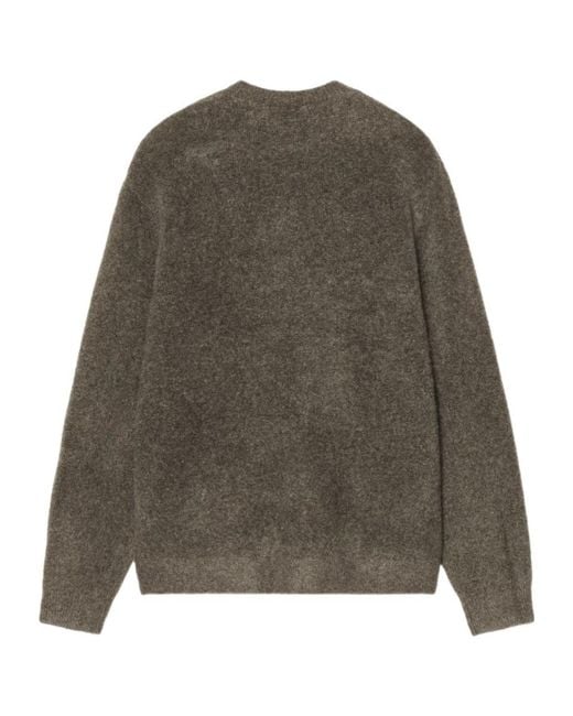 Carhartt Brown Curtis Crew Neck Knitted Sweater for men