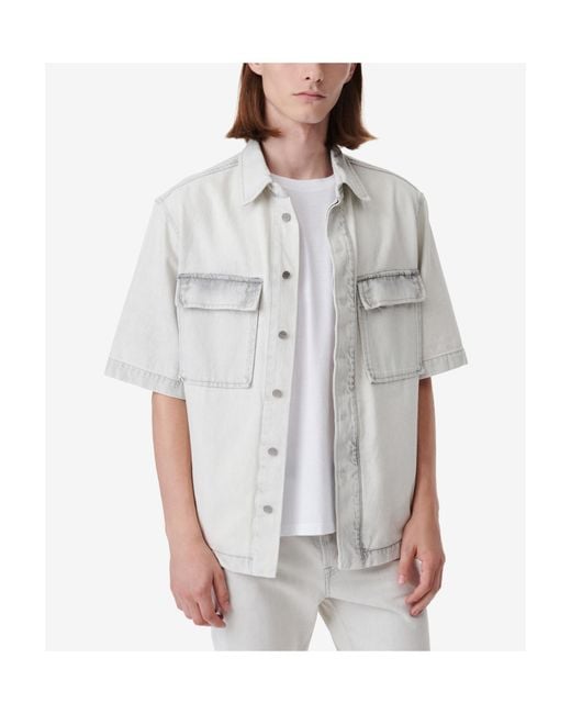 IRO Gray Short-Sleeved Shirt for men