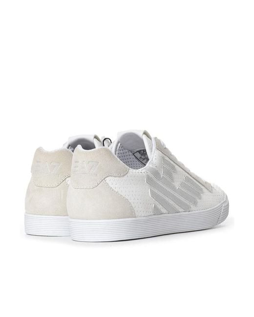 EA7 White Logo Details Casual Sports Shoes