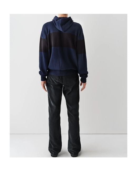GIMAGUAS Blue Capitan Striped Hoodie