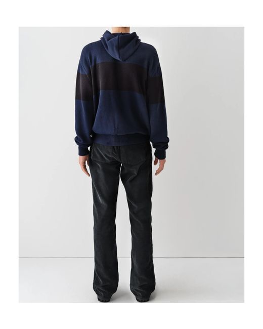 GIMAGUAS Blue Capitan Striped Hoodie
