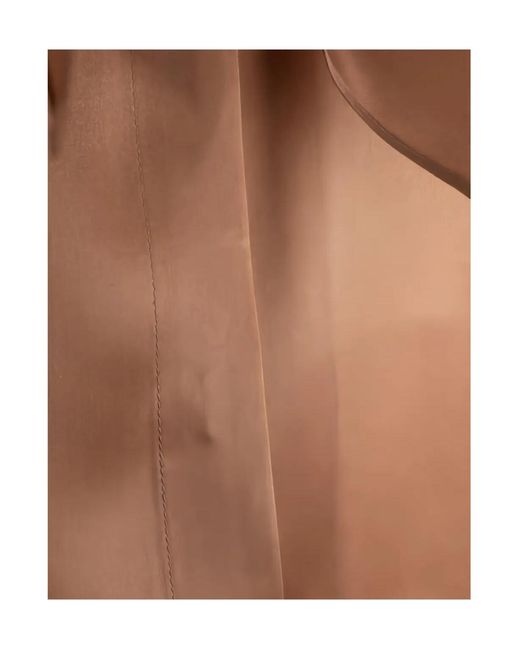 Alberta Ferretti Brown Bow Shirt