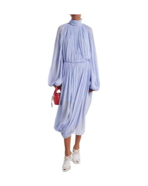 Stella McCartney Blue Fitted Mid-To-Long Length Dress