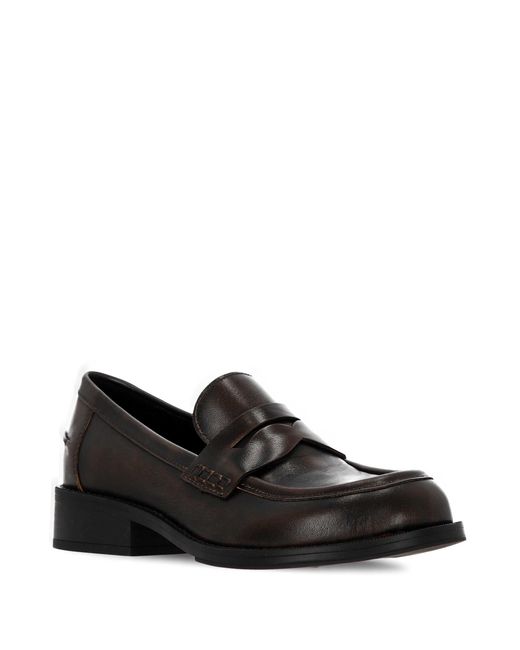 Ash Black Round-Toe Loafers