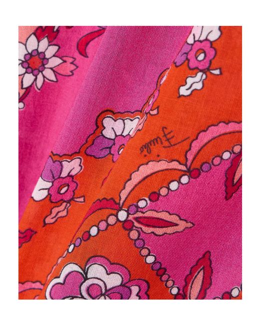 Emilio Pucci Pink Printed Cotton-Muslin Shirt