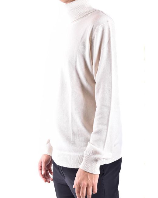 Dondup White Turtleneck Long Sleeve Sweater for men