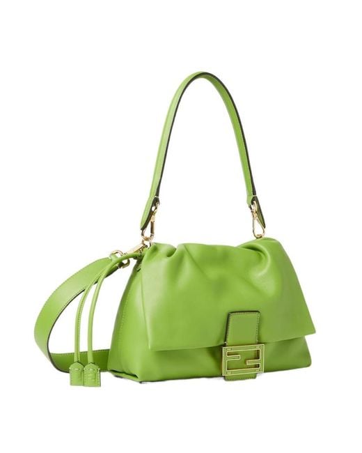 Fendi Green Medium Mamma Baguette Shoulder Bag