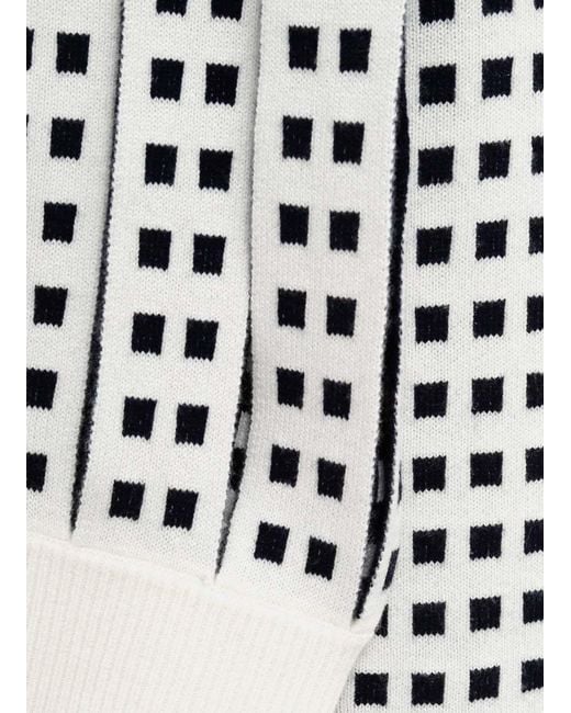 J.W. Anderson Black Jacquard Slit Sweater