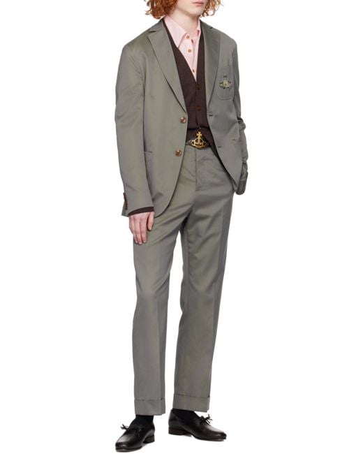 Vivienne Westwood Gray Tailored Trousers for men