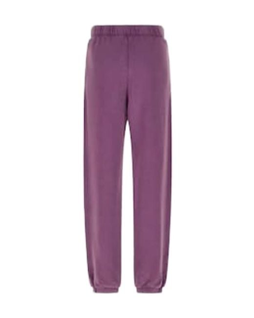 The Attico Purple Embroidered Logo Sweatpants